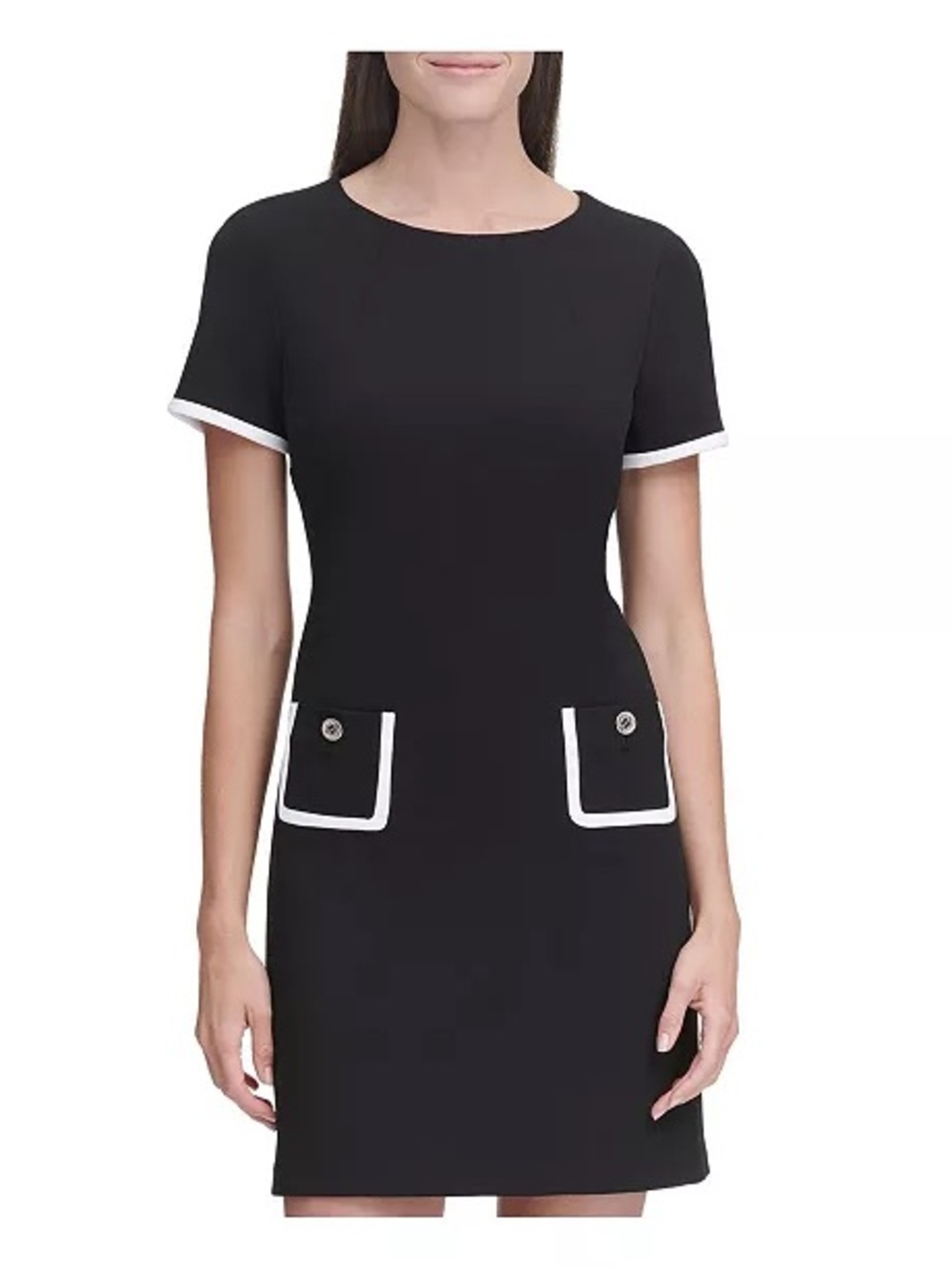Tommy Hilfiger Women's Colorblocked Pocket Sheath Dress